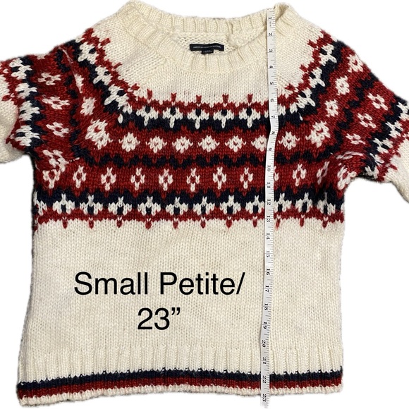 American Eagle washable Wool Sweater 🔥⛷️Great for Hitting the slopes🔥Sm/Med P - Picture 6 of 11
